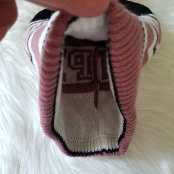 Pink Nation Knit Hat with pom pom - Picture 4 of 9